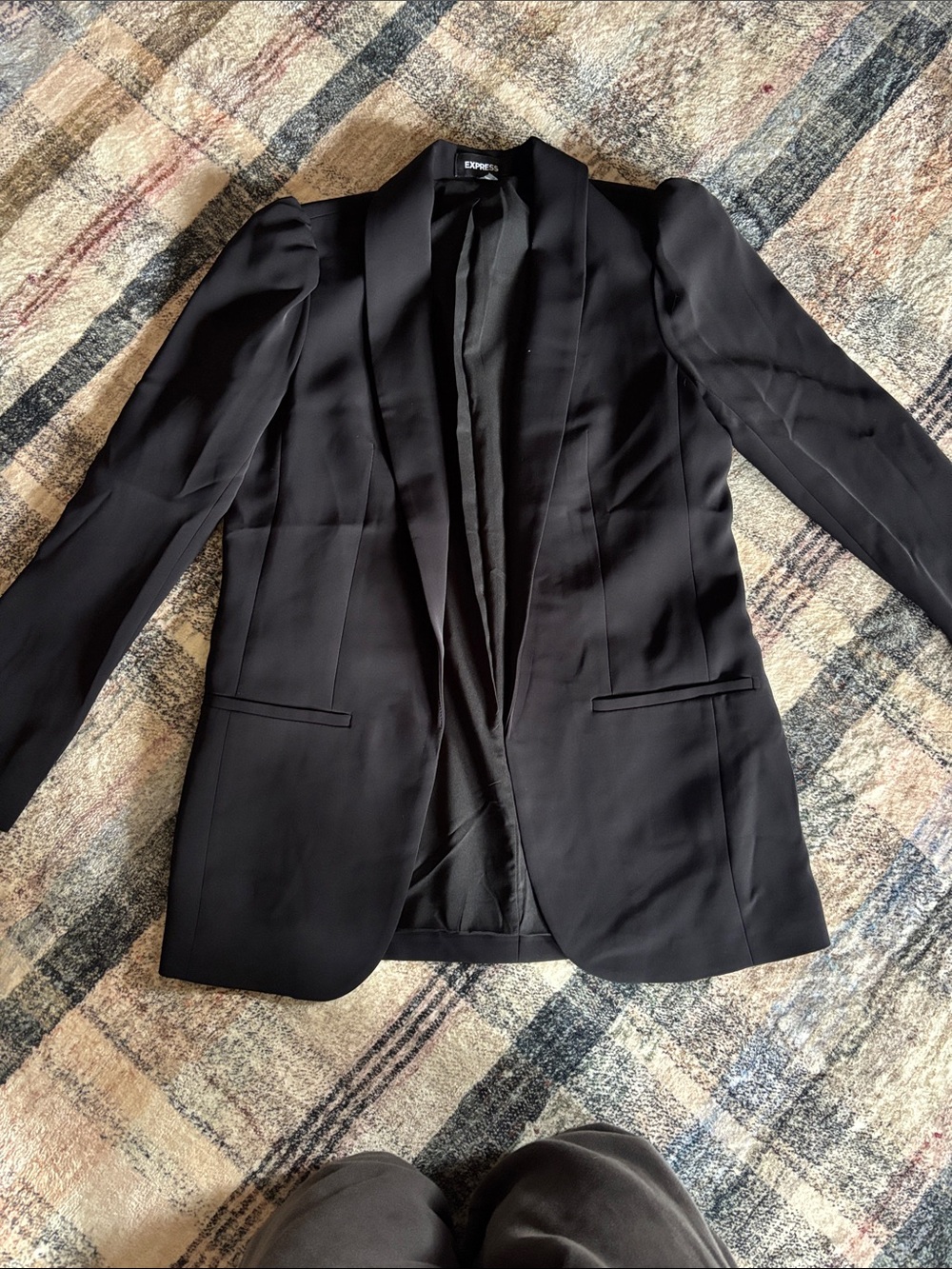 Express Black Women's Open-Front Blazer